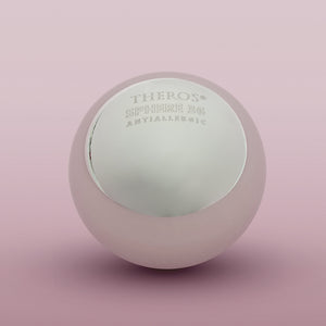 Theros Sphere 36: Massagekugel 36 mm Durchmesser aus Implantatstahl mit Gewinde, Zubehör für Yonisphere Massagegerät für die Vagina oder für Prostasphere für die Prostatamassage, Ansicht Zoom auf Logo