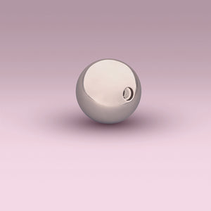 Theros Sphere 36: Massagekugel 36 mm Durchmesser aus Implantatstahl mit Gewinde, Zubehör für Yonisphere Massagegerät für die Vagina oder für Prostasphere für die Prostatamassage, Ansichtt Geweinde rechts