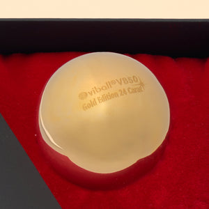 Viball Gold Edition 24 Carat, 50 mm, von Hand vergoldete medizinische Liebeskugel für Frauen und Männer in schwarzer Schachtel, Zoom vom Logo