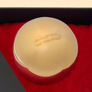 Viball Gold Edition 24 Carat, 55 mm, von Hand vergoldete medizinische Liebeskugel für Frauen und Männer in schwarzer Schachtel, Zoom vom Logo