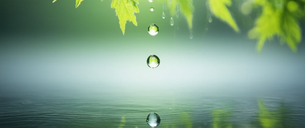 Wassertropfen als Symbol für Gleitgel