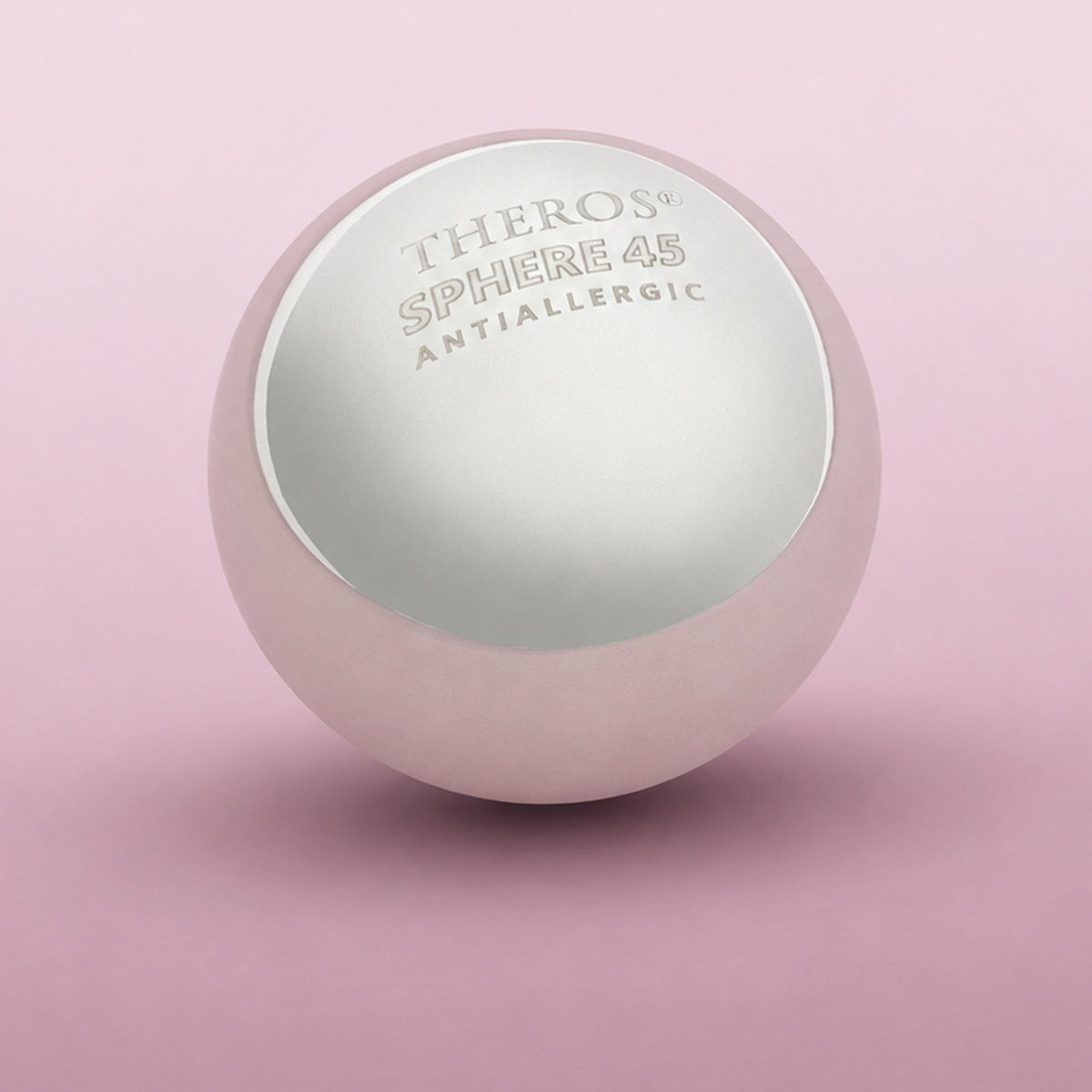 Theros Sphere 45 massage ball for prostate and perineal massage, for screwing onto Theros ProstaSphere and Theros YoniSphere. View: zoomed front view.