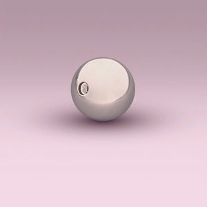 Theros Sphere 36: Massagekugel 36 mm Durchmesser aus Implantatstahl mit Gewinde, Zubehör für Yonisphere Massagegerät für die Vagina oder für Prostasphere für die Prostatamassage, Ansichtt Gewinde links